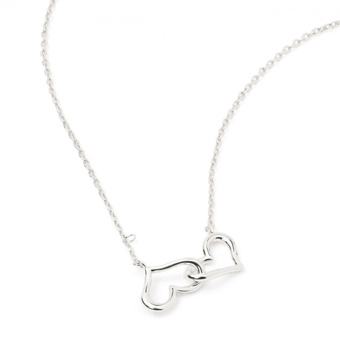 COLLAR CORAZONES DE METAL