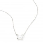 Rhodium-plated metal.