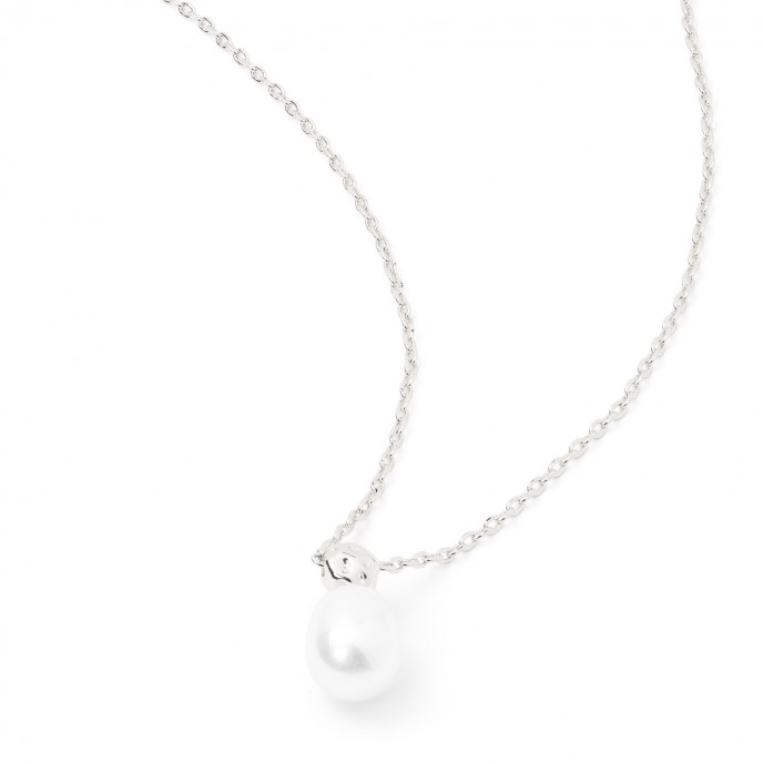 COLLAR DE METL CON PERLA