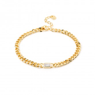METAL BRACELET WITH ZIRCON