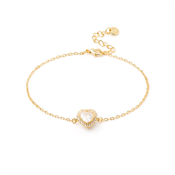METAL BRACELET WITH HEART