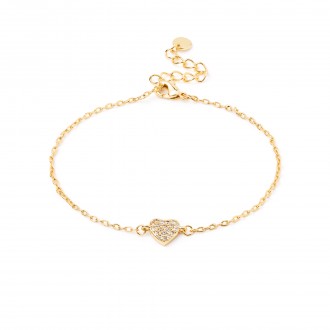 METAL BRACELET WITH HEART