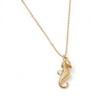 STEEL NECKLACE WITH SEAHORSE