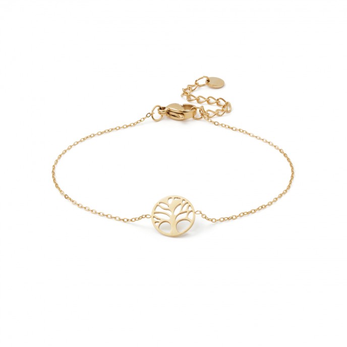PULSEIRA AÇO ÁRVORE DA VIDA PULSEIRA AÇO ÁRVORE DA VIDA