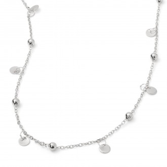STEEL NECKLACE WITH PLATES