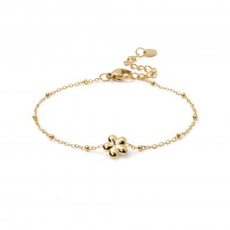 PULSERA FLOR DE ACERO