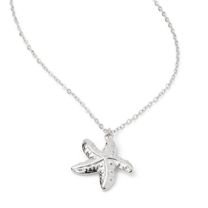 STEEL NECKLACE WITH STARFISH