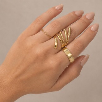 GEOMETRIC STEEL RING