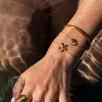 PULSERA CONCHA DE ACERO