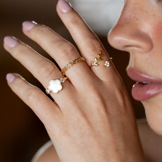 FLOWER METAL RING