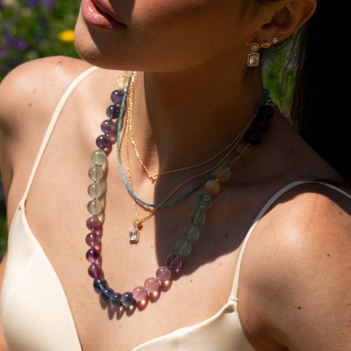 SHINY METAL NECKLACE