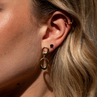 PENDIENTES DE METAL CON CIRCONITA