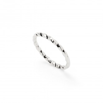 TWISTED STEEL RING