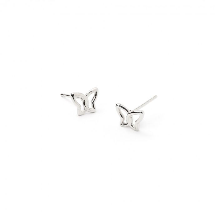 STEEL BUTTERFLY EARRINGS