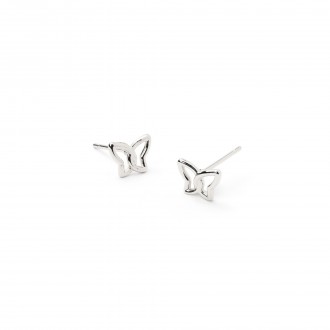 PENDIENTES MARIPOSA DE ACERO