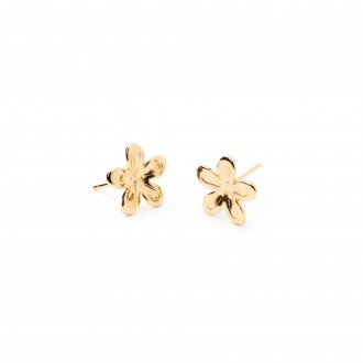 STEEL FLOWER EARRINGS