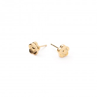 STEEL FLOWER EARRINGS
