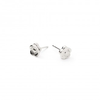 STEEL FLOWER EARRINGS