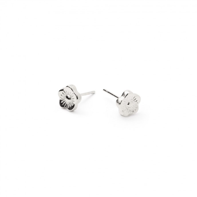STEEL FLOWER EARRINGS