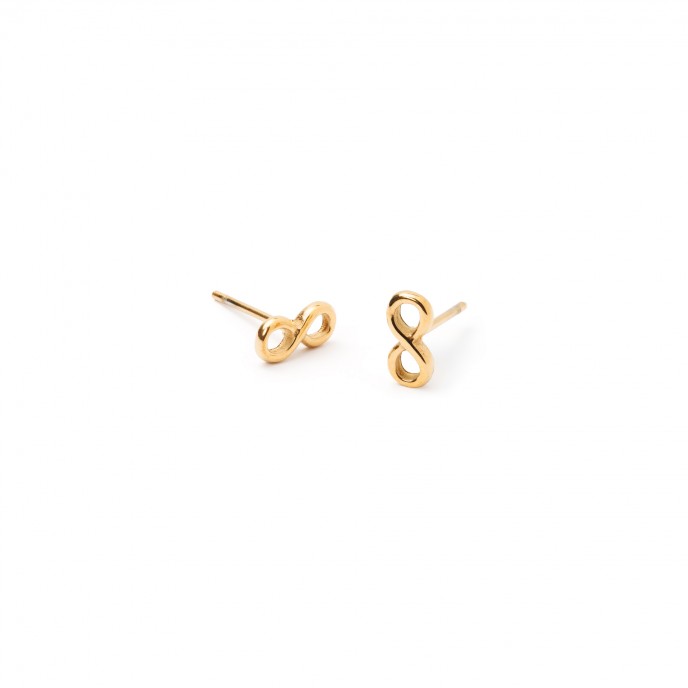 STEEL INFINITE EARRINGS