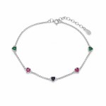 Prata de Lei 925 com Zircónias Coloridas Prata de Lei 925 com Zircónias Coloridas
