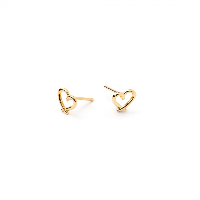 STEEL HEART EARRINGS