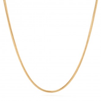 SNAKE STEEL NECKLACE 45CM