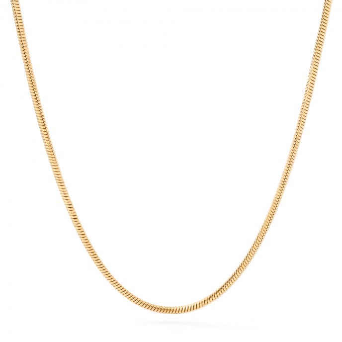 SNAKE STEEL NECKLACE 45CM