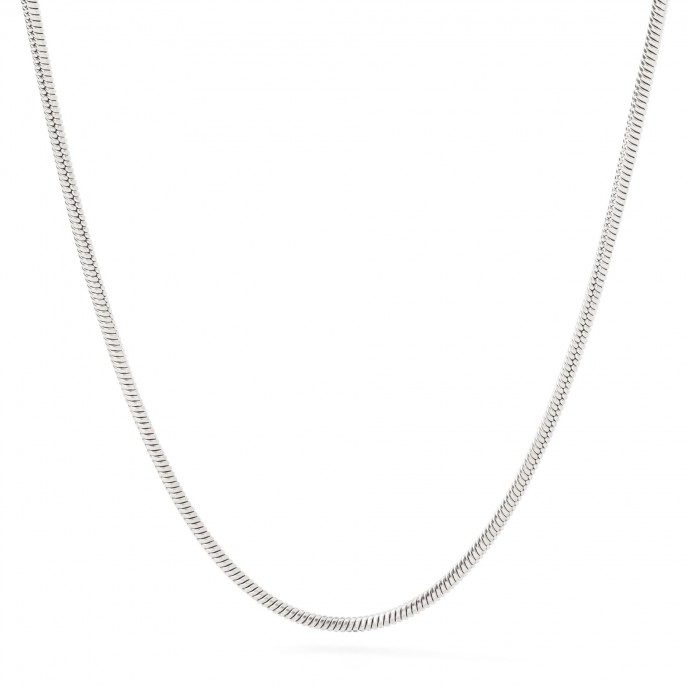 SNAKE STEEL NECKLACE 45CM