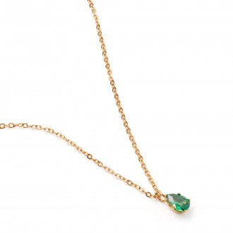 STEEL NECKLACE WITH DROP