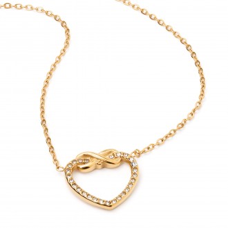 STEEL NECKLACE WITH HEART