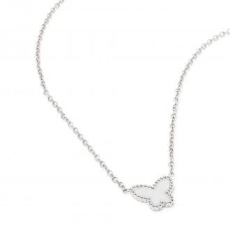 STEEL NECKLACE WITH BUTTERFLY STEEL NECKLACE WITH BUTTERFLY