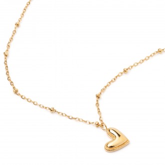 STEEL NECKLACE WITH HEART