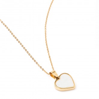 STEEL NECKLACE WITH HEART