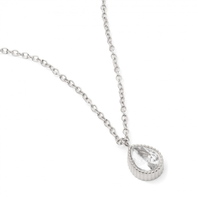 STEEL NECKLACE WITH DROP