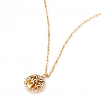 STEEL NECKLACE WITH TREE OF LIFE
