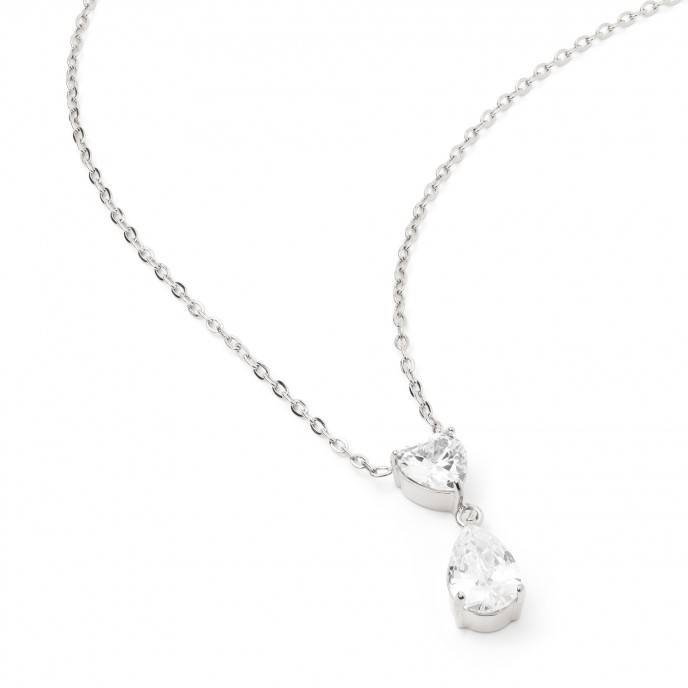 STEEL NECKLACE WITH HEART