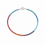 925 Sterling Silver with Mix Zircons