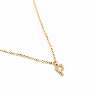 STEEL NECKLACE WITH LETTER