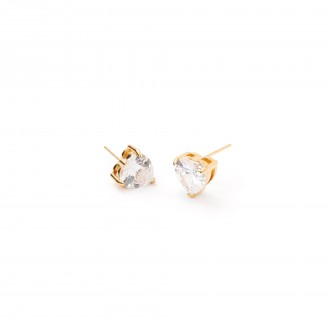 STEEL HEART EARRINGS
