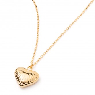 STEEL NECKLACE WITH HEART