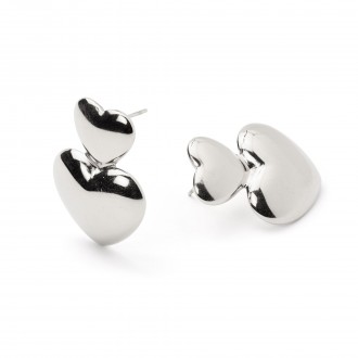 STEEL HEART EARRINGS