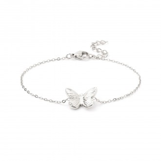 STEEL BUTTERFLY BRACELET