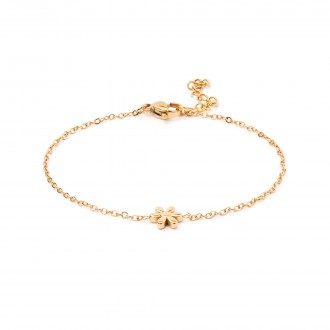 STEEL FLOWER BRACELET