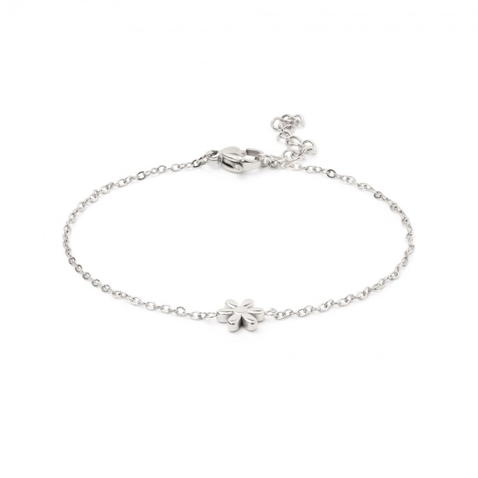 PULSERA FLOR DE ACERO