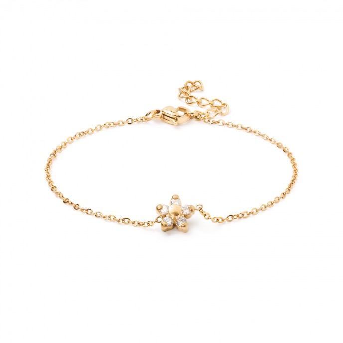 PULSERA FLOR DE ACERO