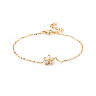 PULSERA FLOR DE ACERO