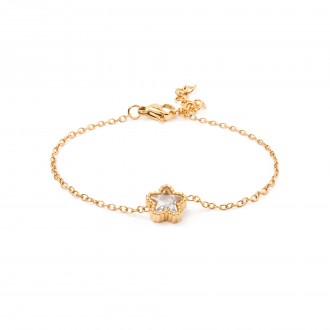 STEEL FLOWER BRACELET