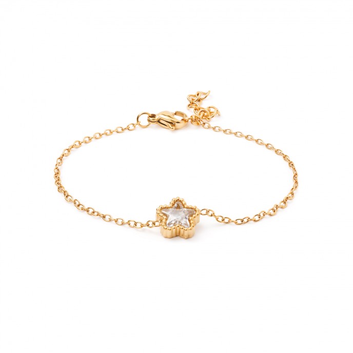 PULSERA FLOR DE ACERO