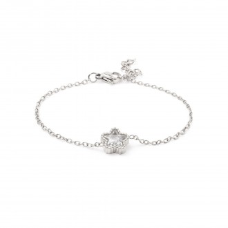 PULSERA FLOR DE ACERO
